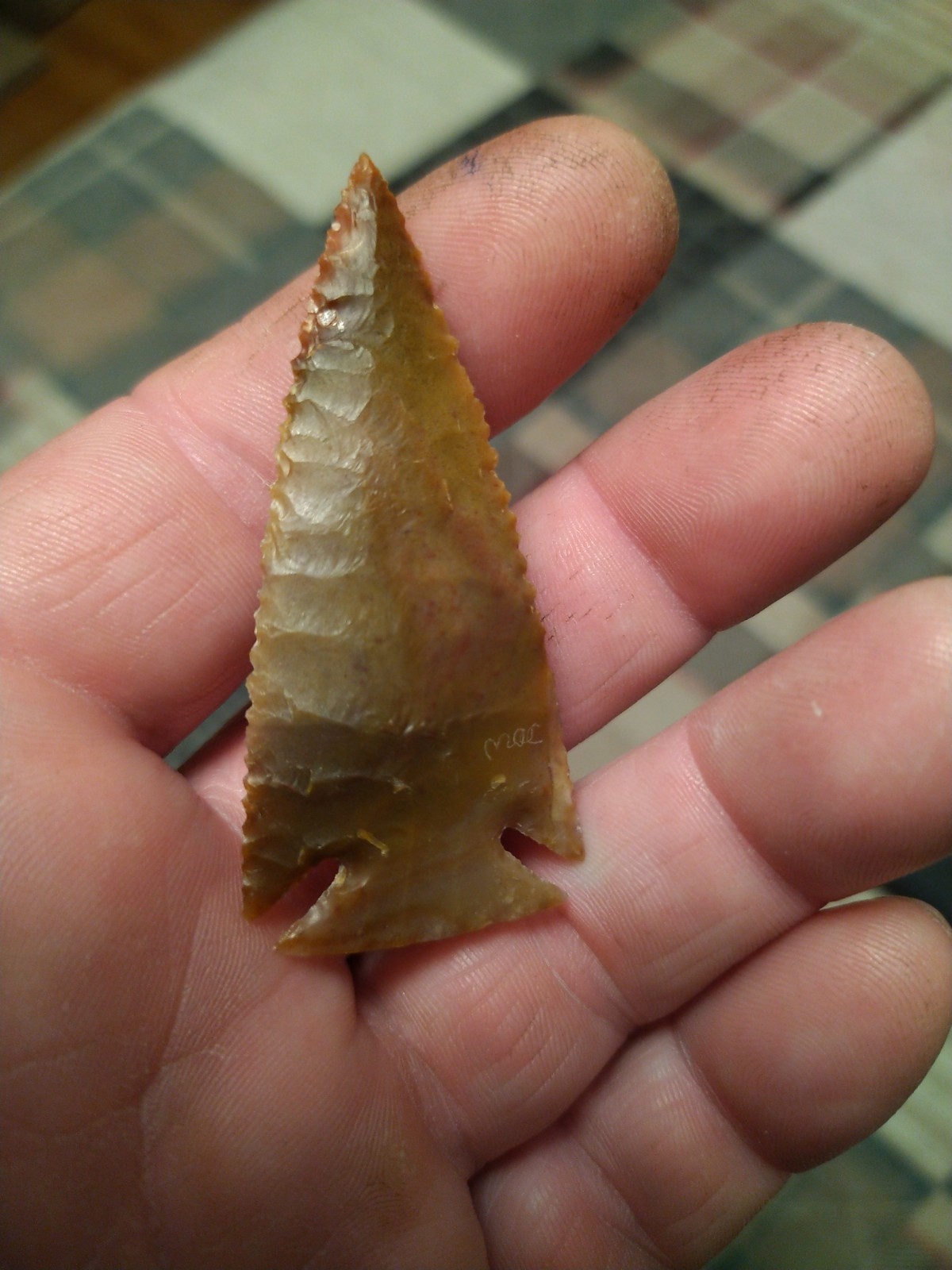 Corner Notch Ocean Wave Agate 2 1/2" x 1 1/8"