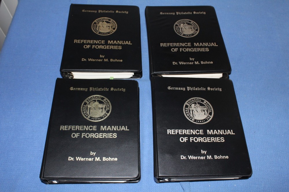 Germany Philatelic Society Reference Manual Forgeries Bohne 8 Vol BlueLakeStamps