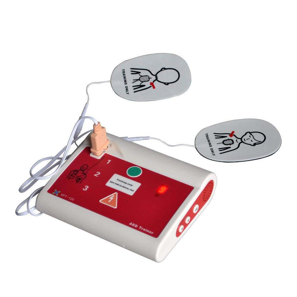 2 Sets AED Trainer First Aid Training Defirillator Simulator CPR AED Training