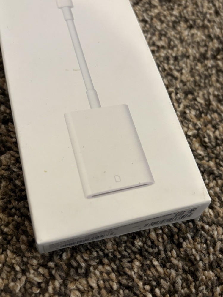 Apple Lightning To SD Card Camera Reader Items In Good Condition,Box Has Damage