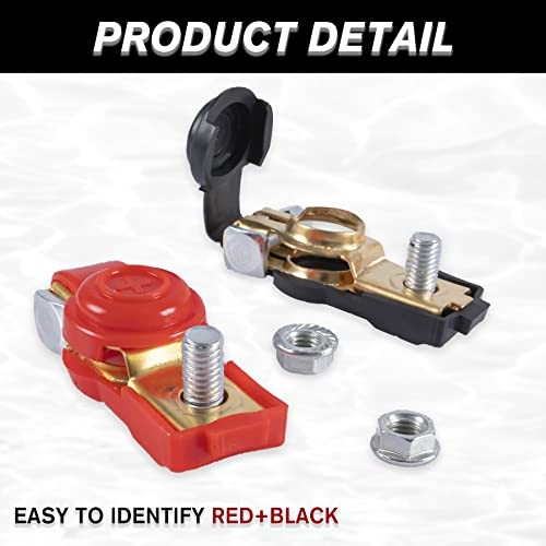 Car Battery Terminal Connector Classification Kit, Pure Copper Negative and