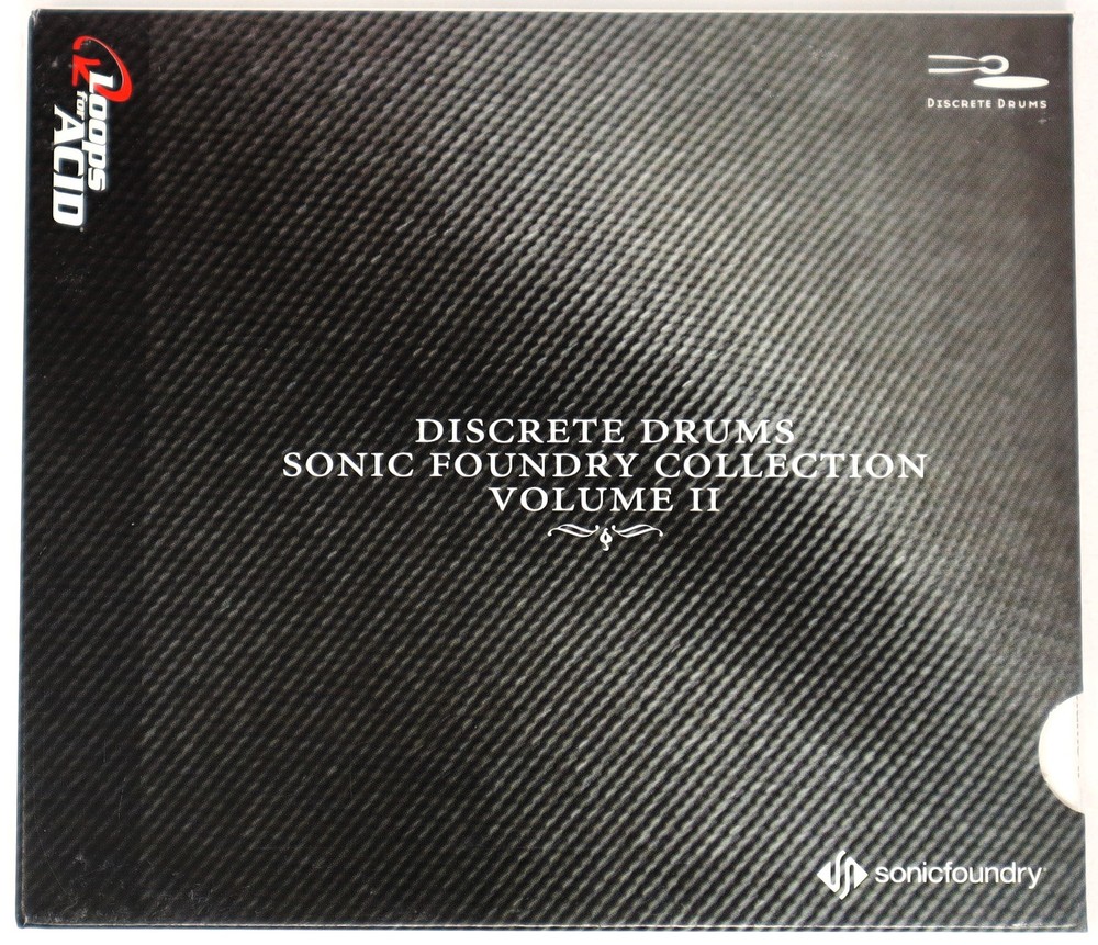 Sonic Foundry Discrete Drums 2 Loops For Acid Sample/Sound Library/Sampling CD