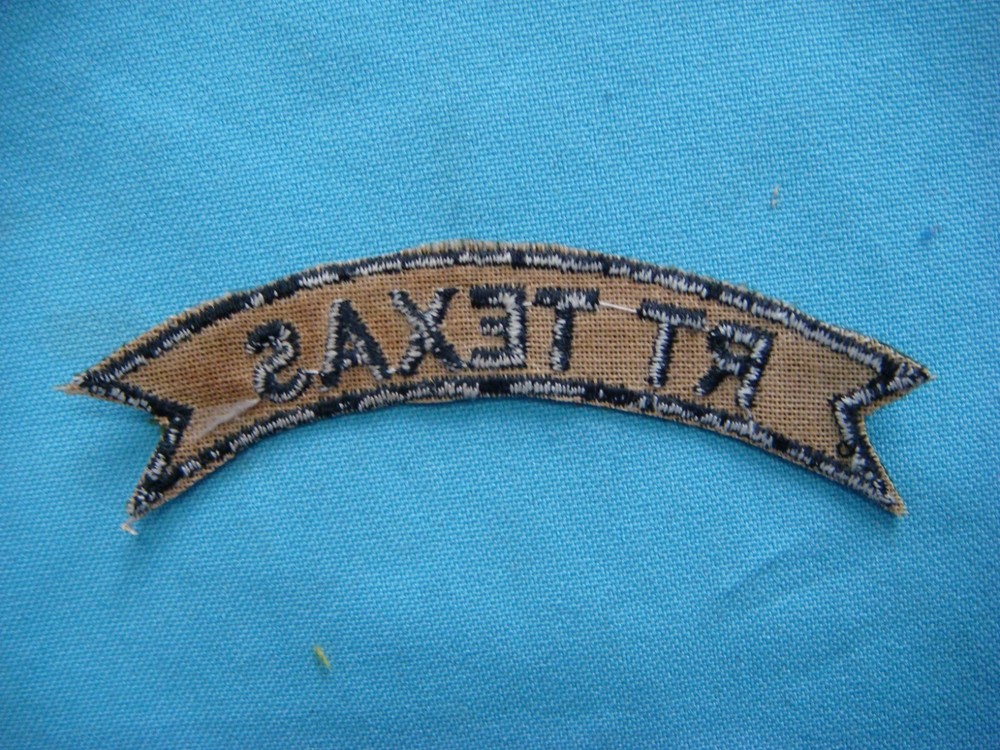 VIETNAM WAR SCROLL SUBDUED PATCH, US 5th SF GROUP " RT TEXAS "