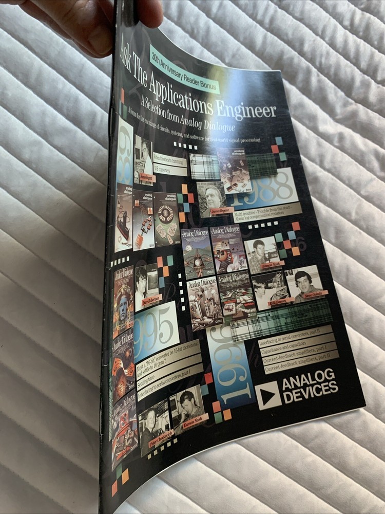 Vintage 1997 Ask The Applications Engineer ANALOG DEVICES 30th Ann. Reader Bonus