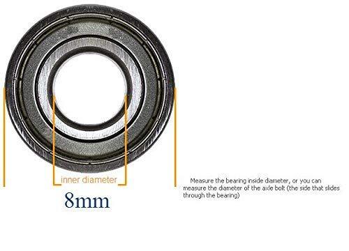 Walker Rollator Replacement 7.5" Wheels Black (1pis) (FRONT 1)