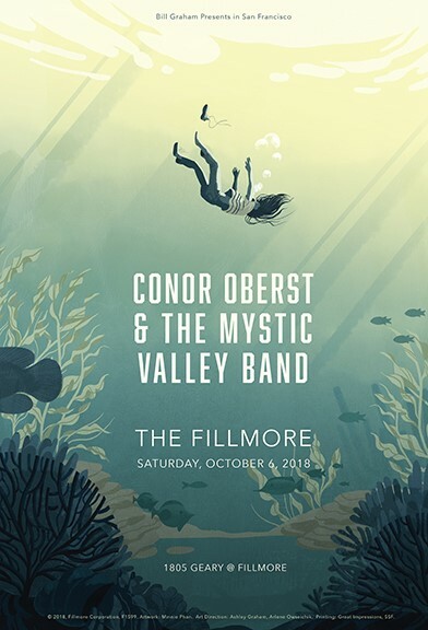 Mint Conor Oberst Fillmore Poster 2018 Bright Eyes a