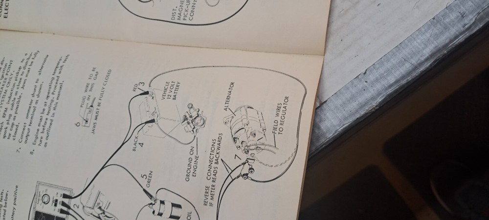 Sears Solid State Electronic Engine Analyzer Model 161.214230 2 CABLES, READ