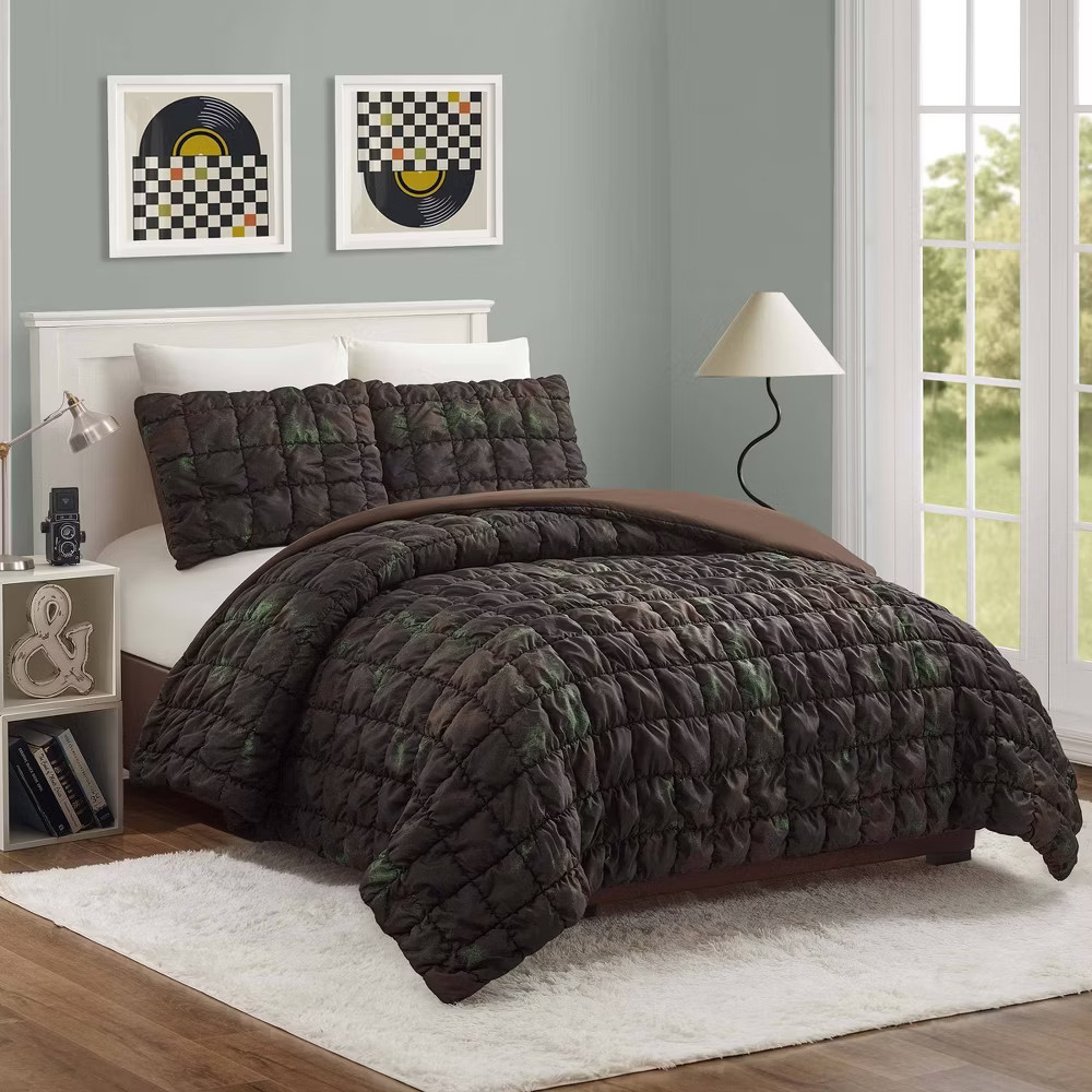 Seek Full/Queen Puffer Square Comforter