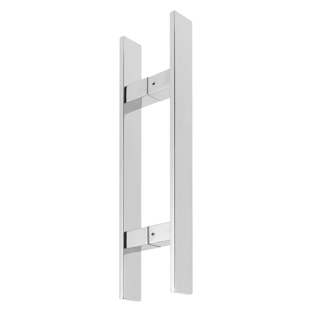 Stainless Steel Double Sided Push Pull Door Handle, H-shaped Door Pull Handle