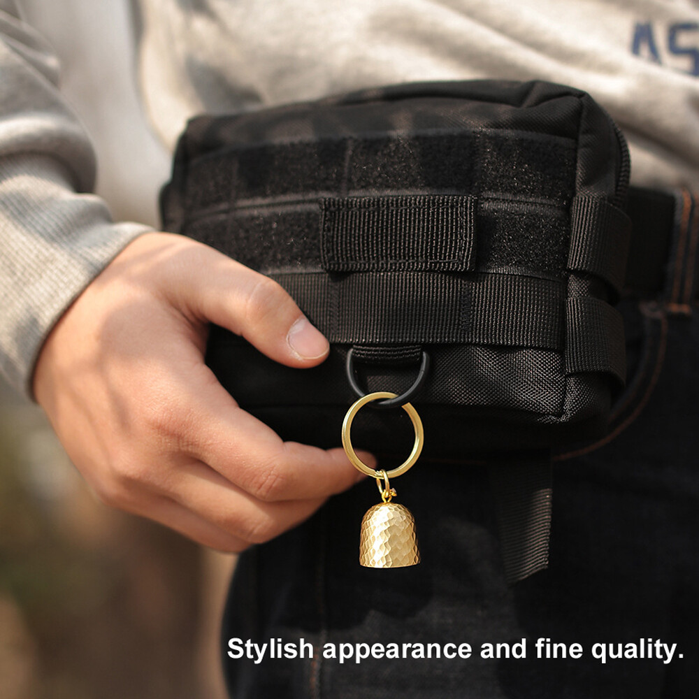 Ultralight Portable Little Bell Home Outdoor Camping Tent Brass Bell EDC Pendant