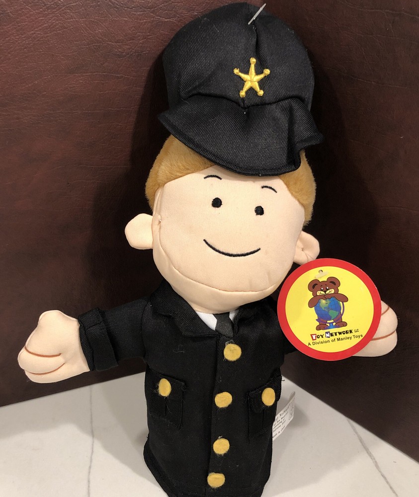 Puppet Policeman Toy Network 2006 Puppet Soft Toy Plush NWT
