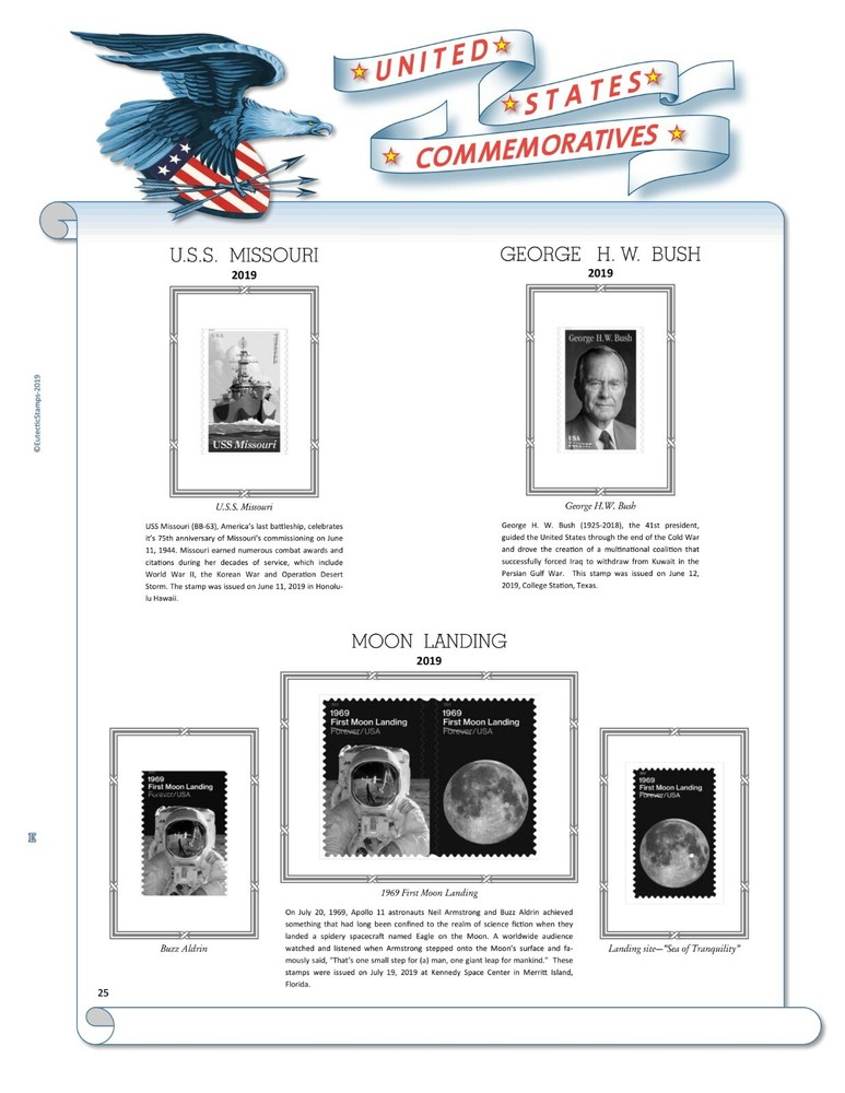 2019 U.S. Commemorative Singles COMPLETE Supplement (White Ace Alternative)