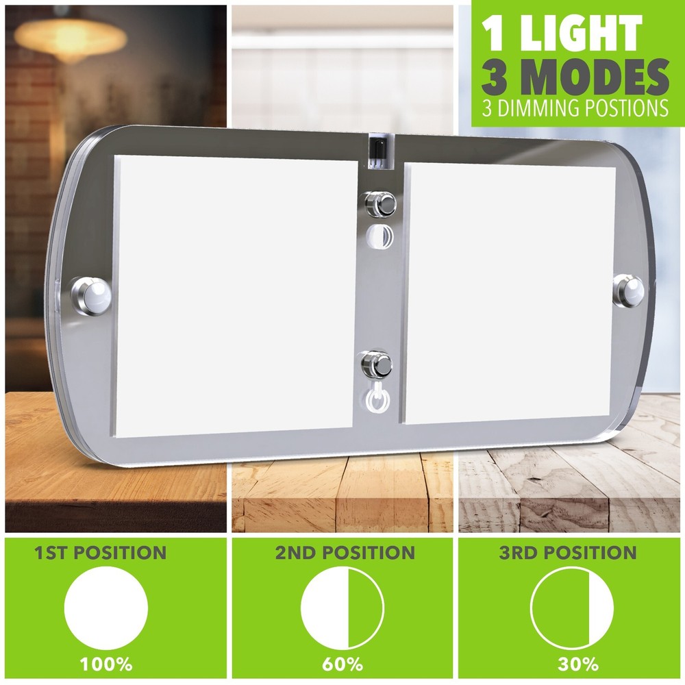 12V RV LED Ceiling Dome Multi Color Dimmable Slim Surface Mount Light for Camper