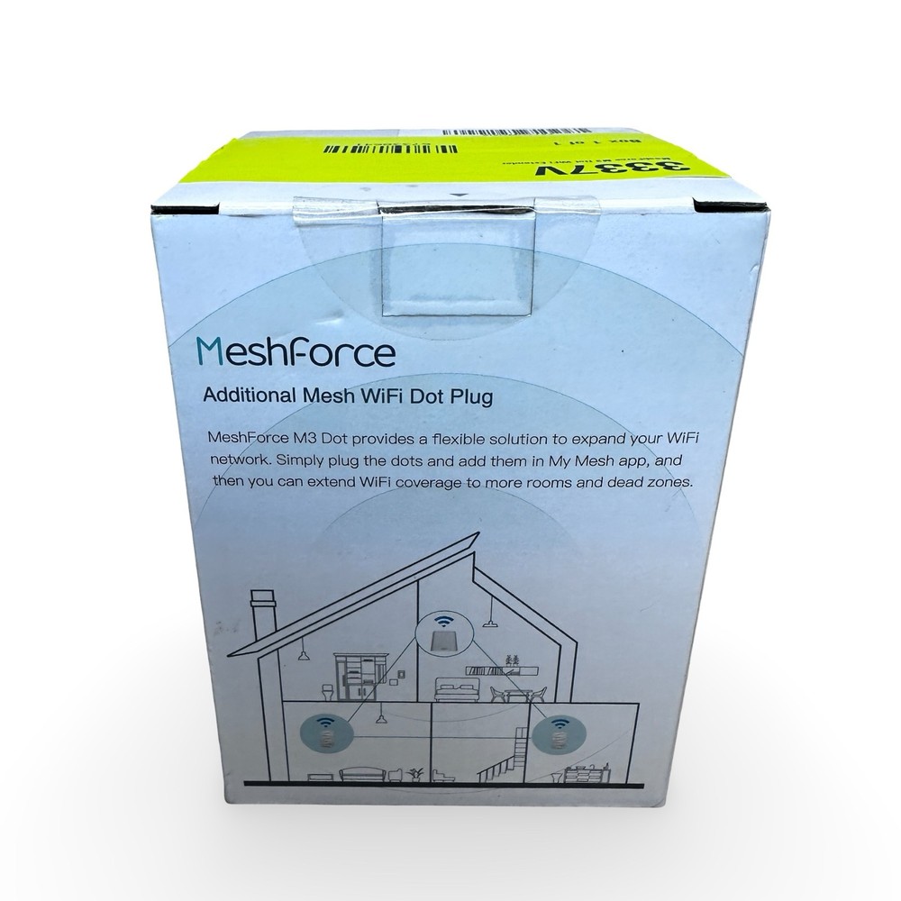 MeshForce M3 Dot Wall Plug WiFi Extender, Works with MeshForce M1 and M3