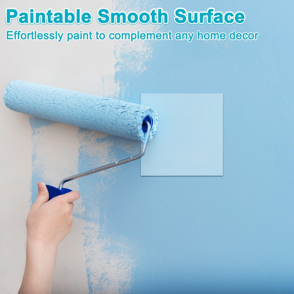 1-Pack Access Panel for Drywall, 5.7x6" Plastic Self Adhesive Cover [White]