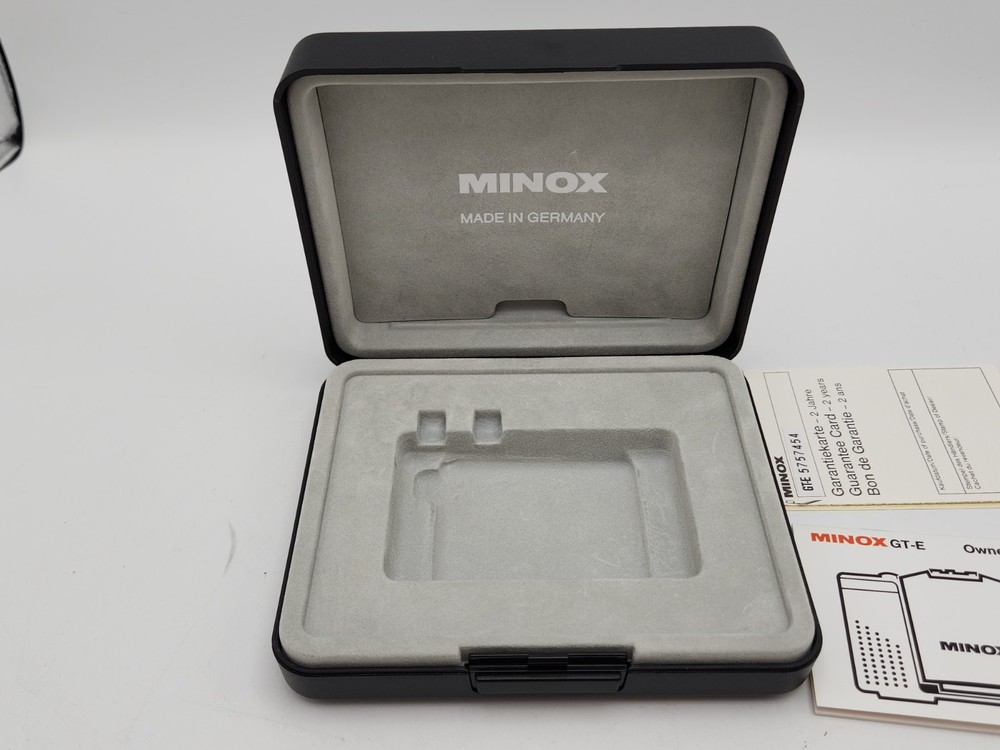 Box ONLY - Minox 35 GT-E Plastic Display Case for Subminiature Camera Germany