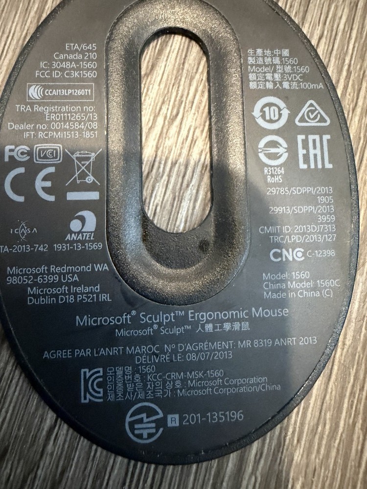 Microsoft Sculpt Ergonomic Keyboard Mouse & Numeric Pad-Set with USB Dongle