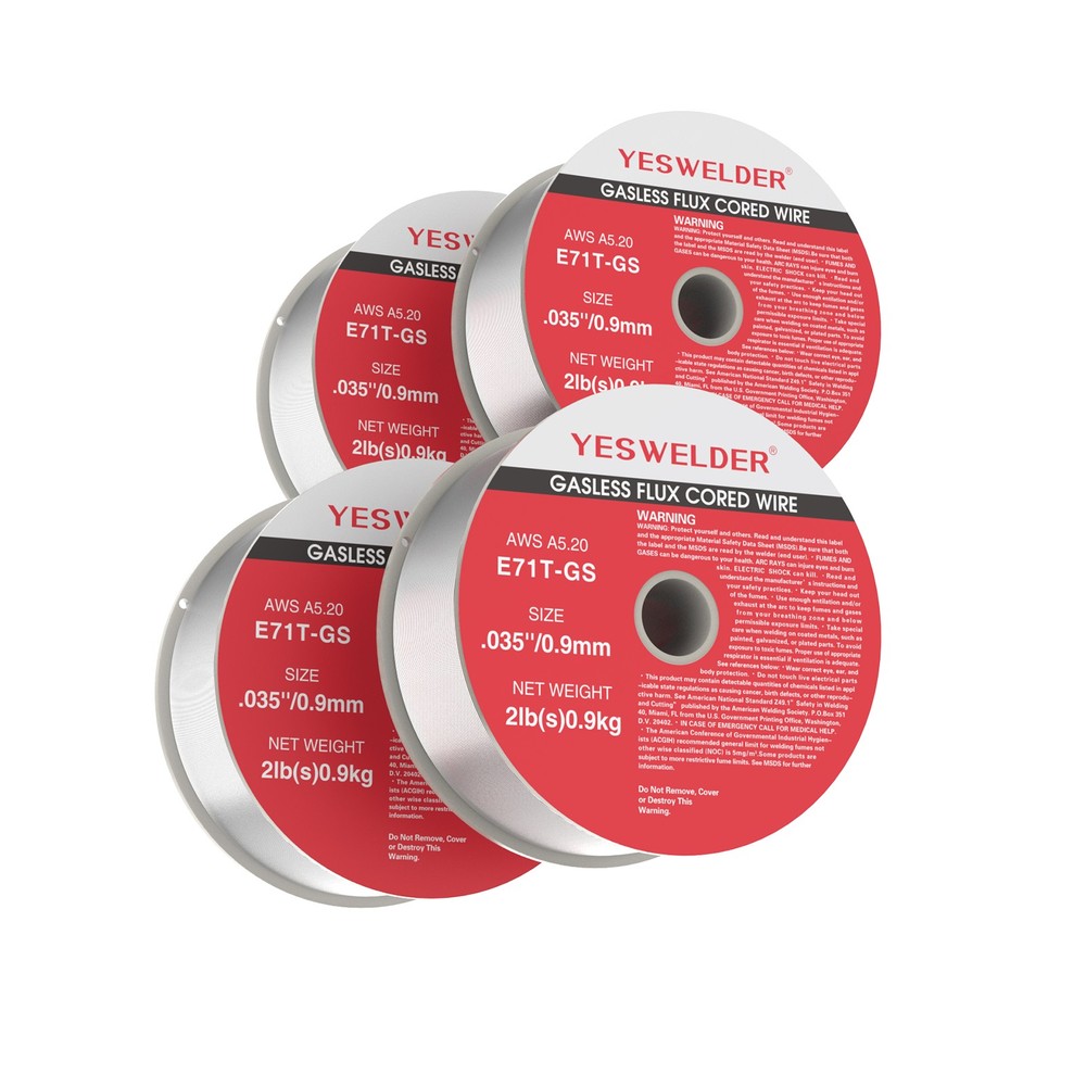 Flux Core Gasless MIG Wire E71T-GS .030/.035" 2LB 4-Pack
