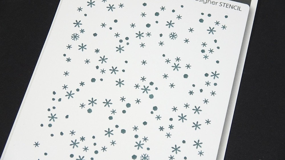 2016 Memory Box Designer Stencil Scattered Flakes 88612