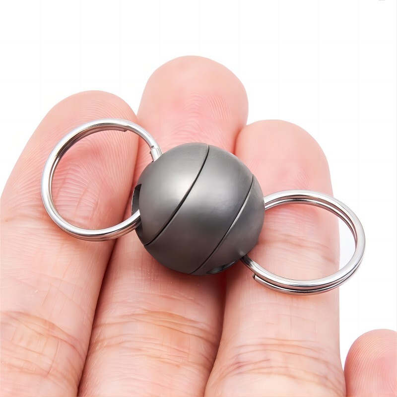 Titanium Swivel Keychain Double End Key Ring Connector Rotatable Key Holder Gift