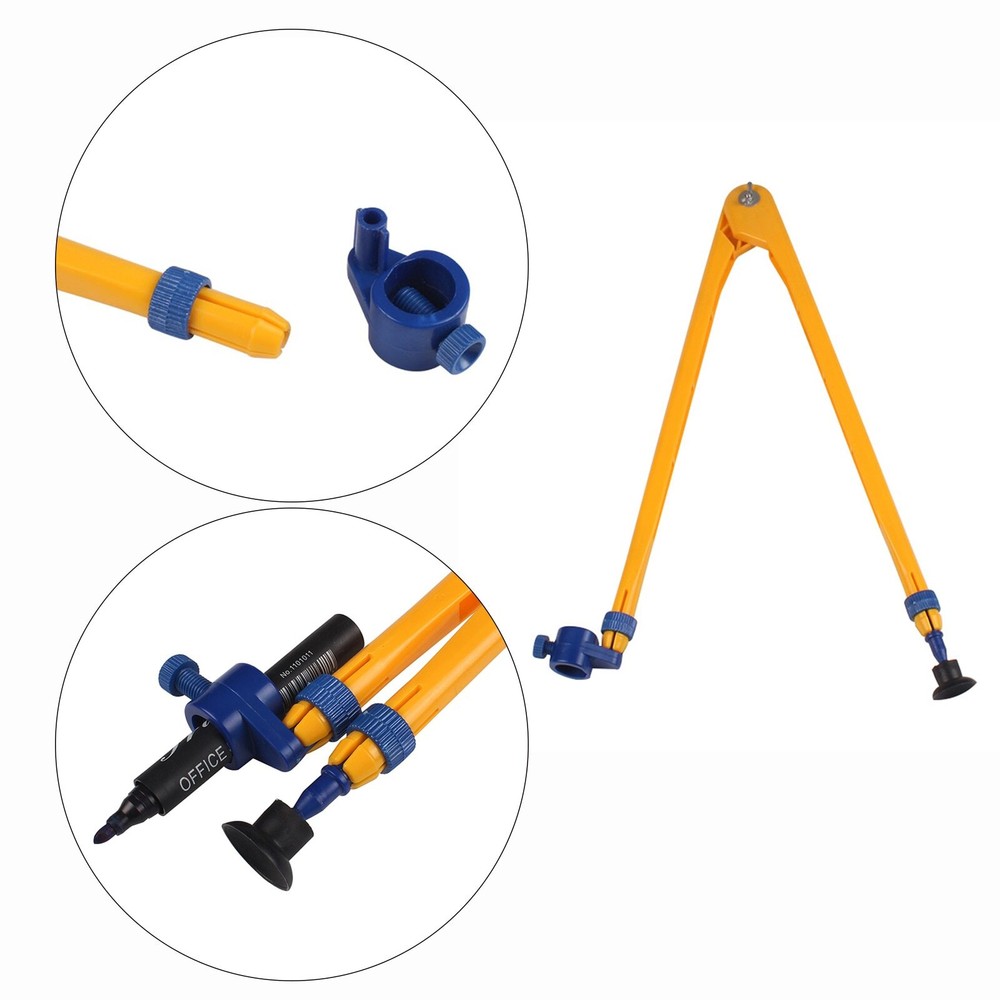 Drawing Tool Compass Plastic School Supply Ruler Set for Math Geometry Tool