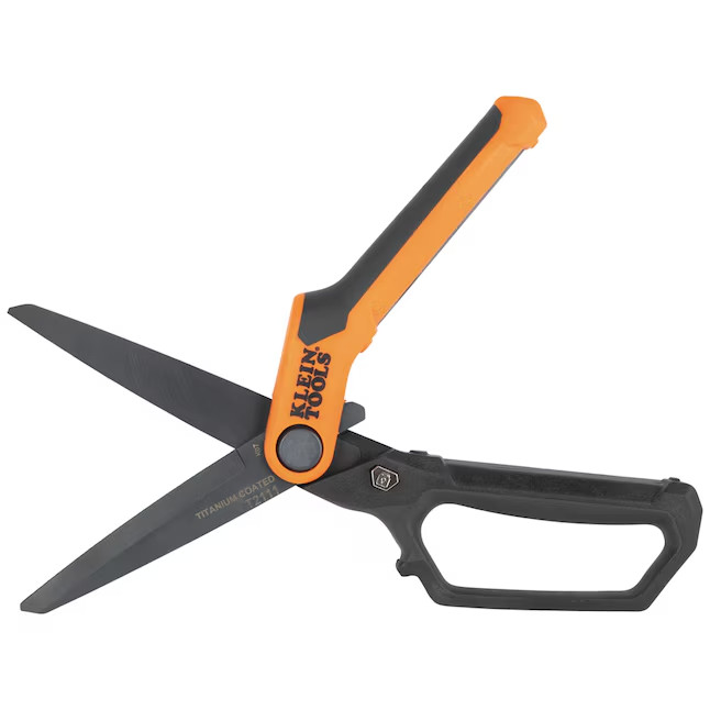 Klein Tools 10-In Titanium-Coated High-Leverage Professional Shears Heavy-Duty