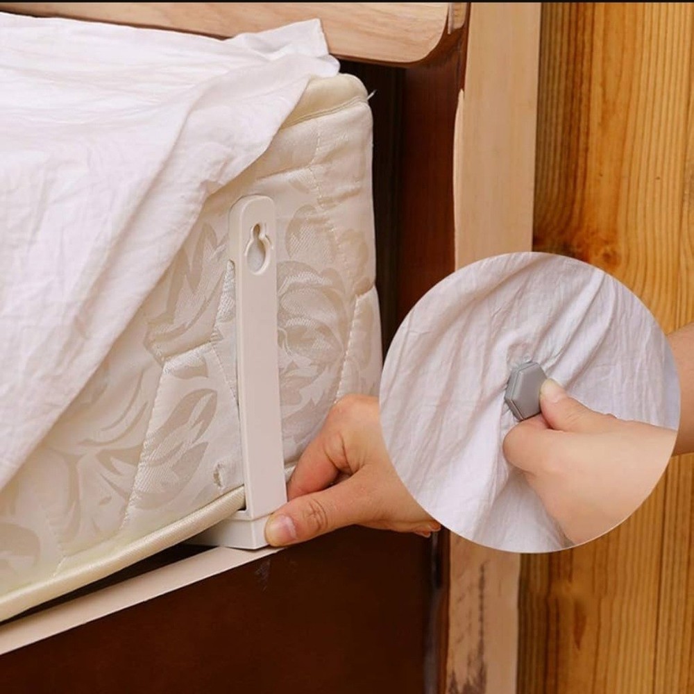 Lock Sheet Holders – 4‑Piece Set Heavy‑Duty Bed Sheet Holder