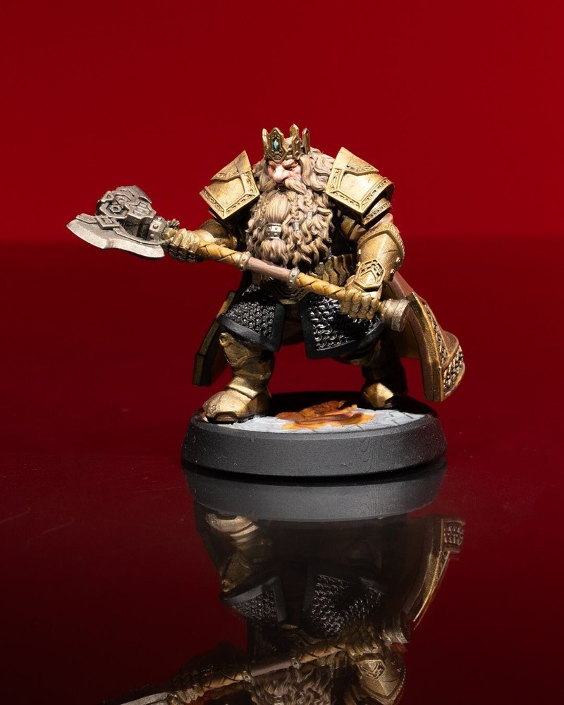 DnD Dwarf King Mini 32mm Scale (unpainted)
