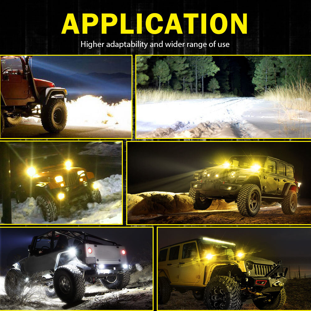 Roof For Can-Am Maverick X3 Curved 50" LED Light Bar Mount Kit +4" Cube Pods Fog