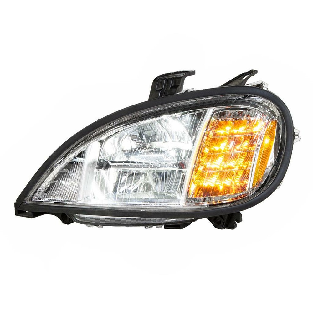 Full LED Headlight for 2001-2020 Freightliner Columbia - Chrome - Driver Side
