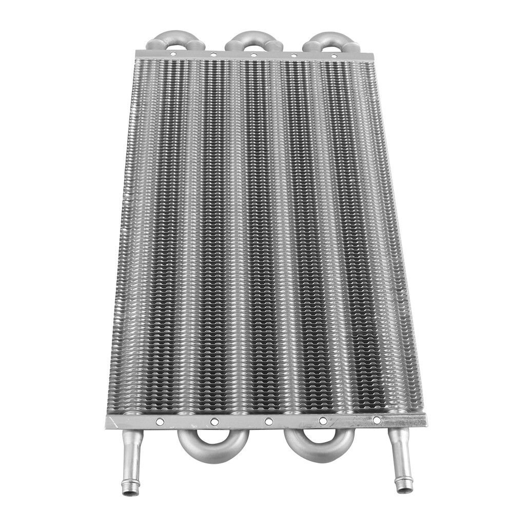 6 Rows Universal Aluminum Remote Transmission Oil Cooler Radiator Converter Kit