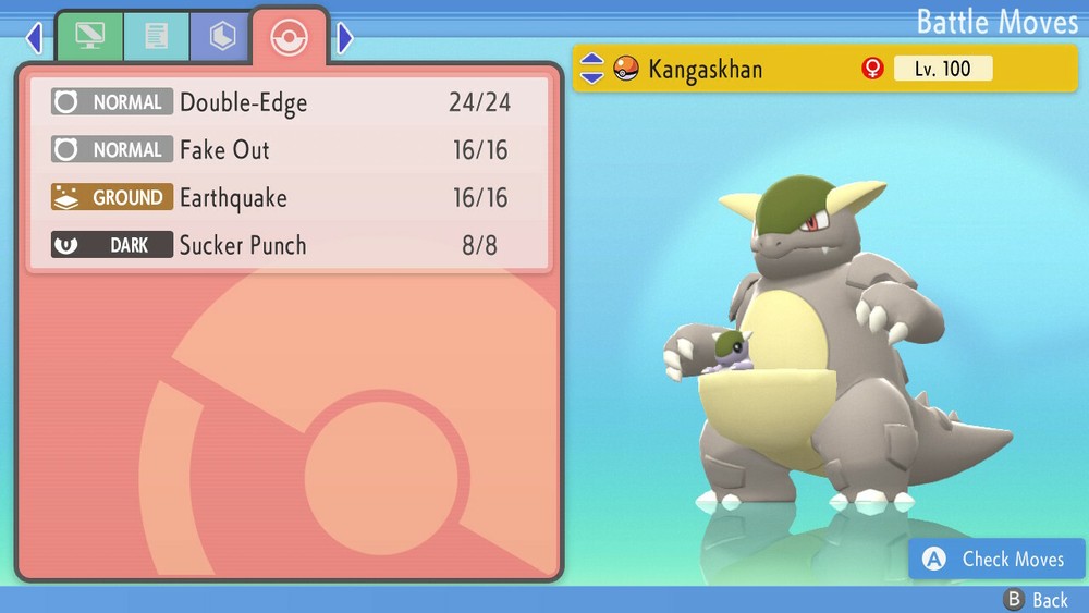 Shiny Kangaskhan 6IVs Pokemon BDSP