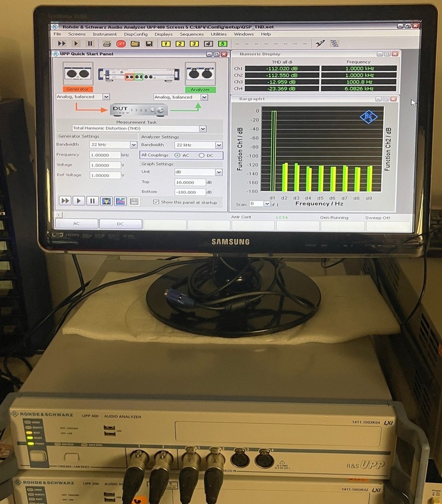 Rohde & Schwarz UPP400, audio analyzer