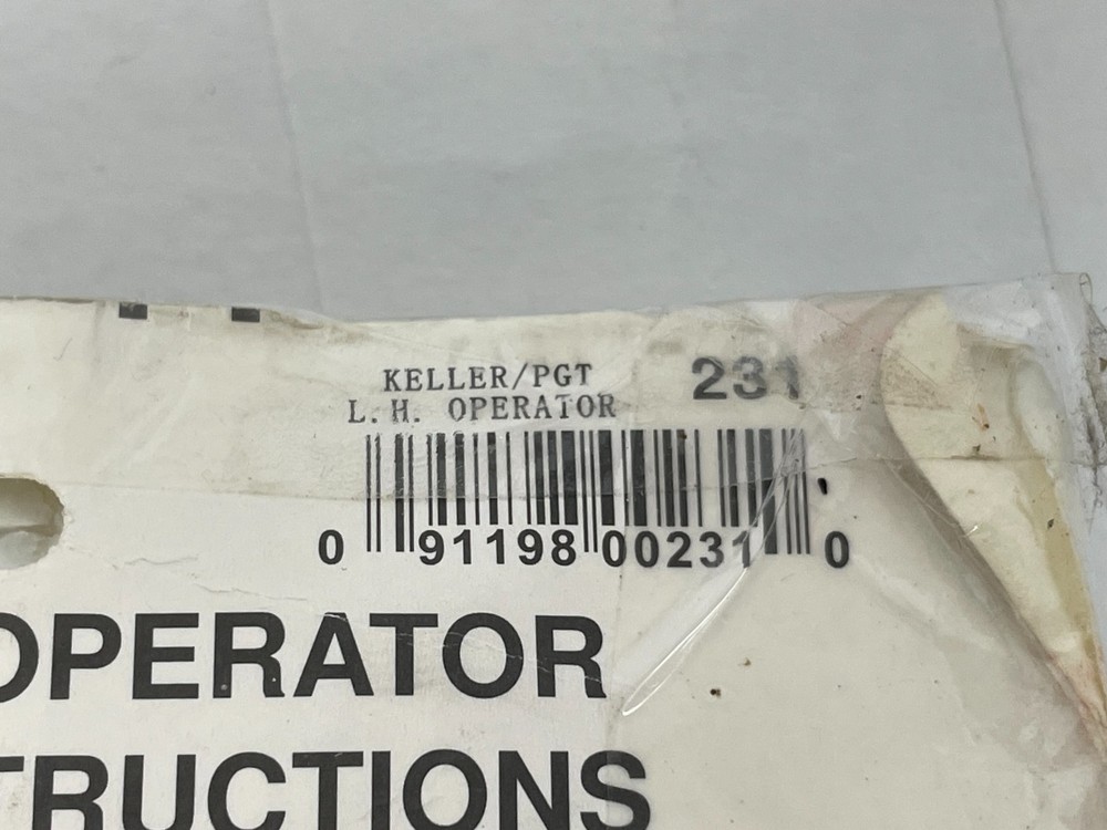 New Barton Kramer Keller-Air Control Silver Awning Window Operator 231