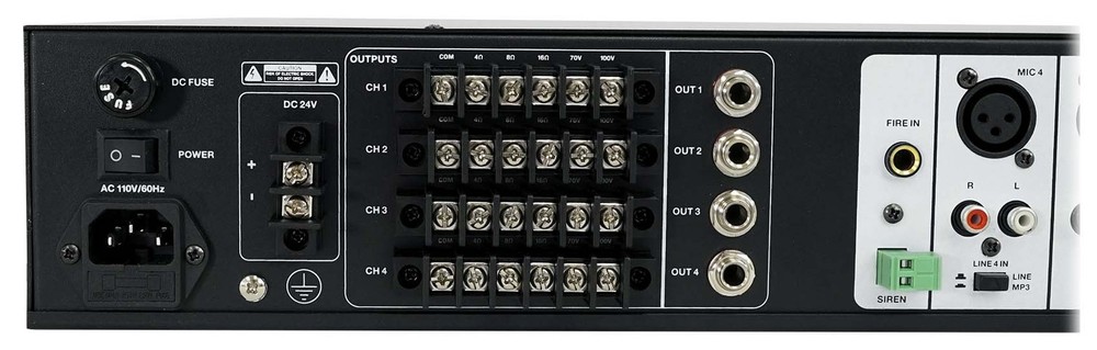 Rockville 4-Zone Matrix Multi Source Amplifier+(20) 5.25" Black Ceiling Speakers