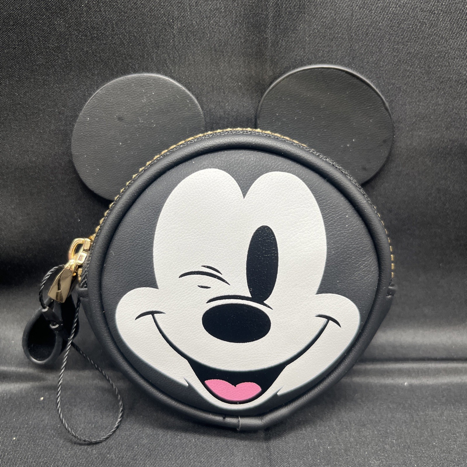 Winking Disney Mickey Mouse Coin Zip Around Purse by Primark