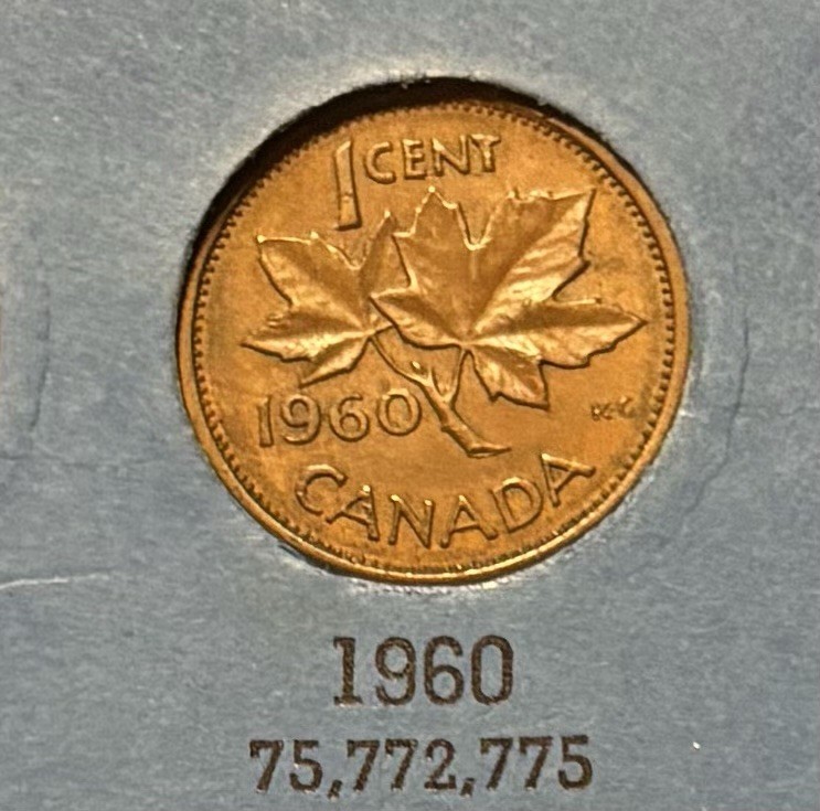 Canada Coins    1960 one(1) cent