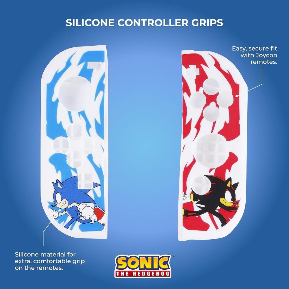 SONIC vs SHADOW Nintendo Switch Gaming Speedster Kit Carrying Case Steering Grip
