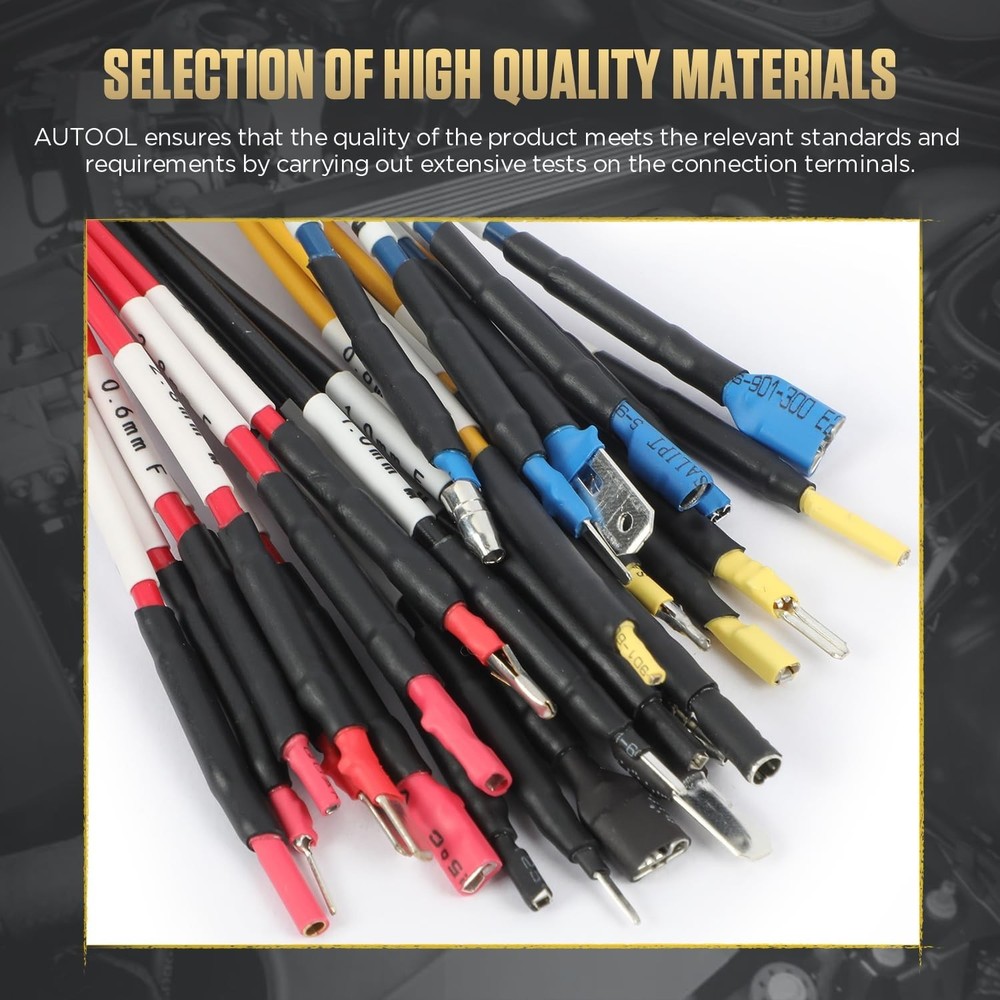 AUTOOL 68PCS Multimeter Test Leads Kit, Test Leads with Replaceable Wire Pier...