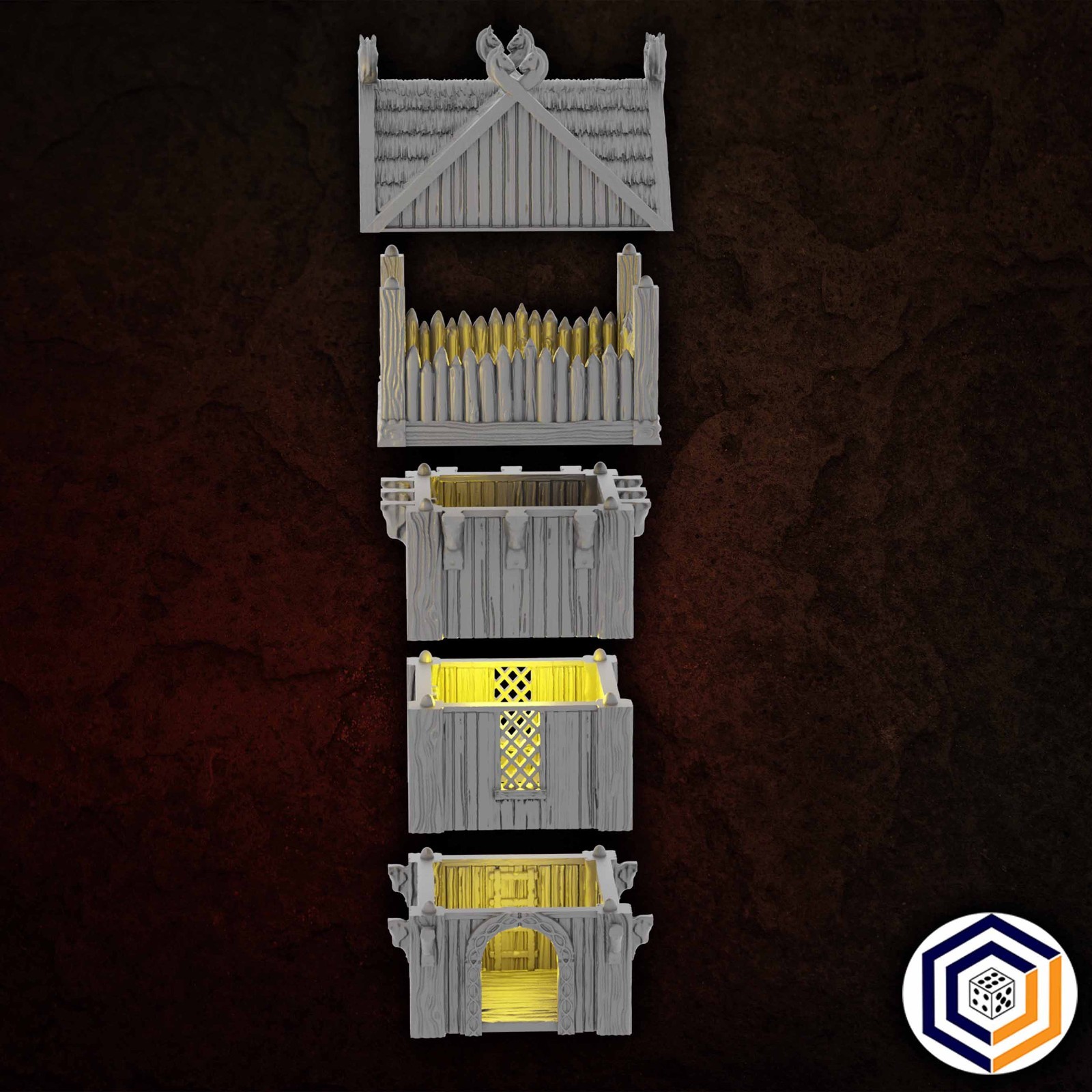 Watchtower Kingdom of Saxonia-Rohan 28mm Tabletop Terrain for LOTR