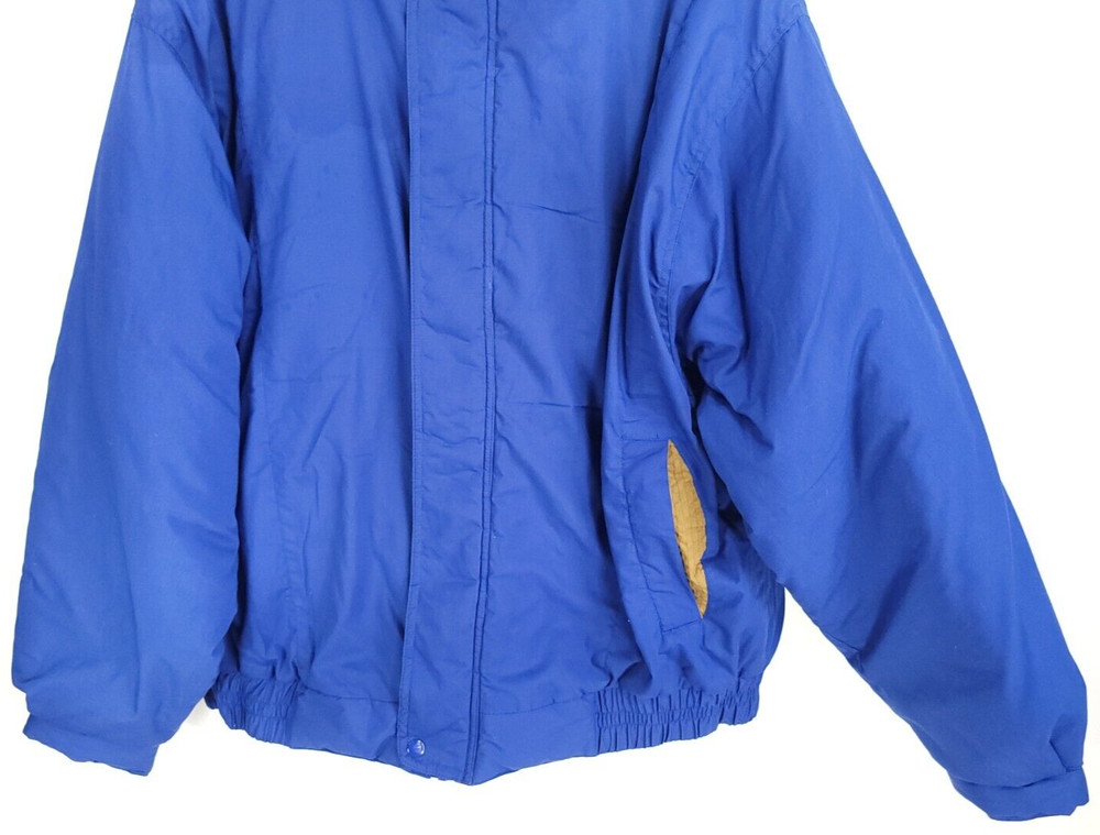 Saddlebrook Jacket Men's 2X Blue Zip Front Distressed