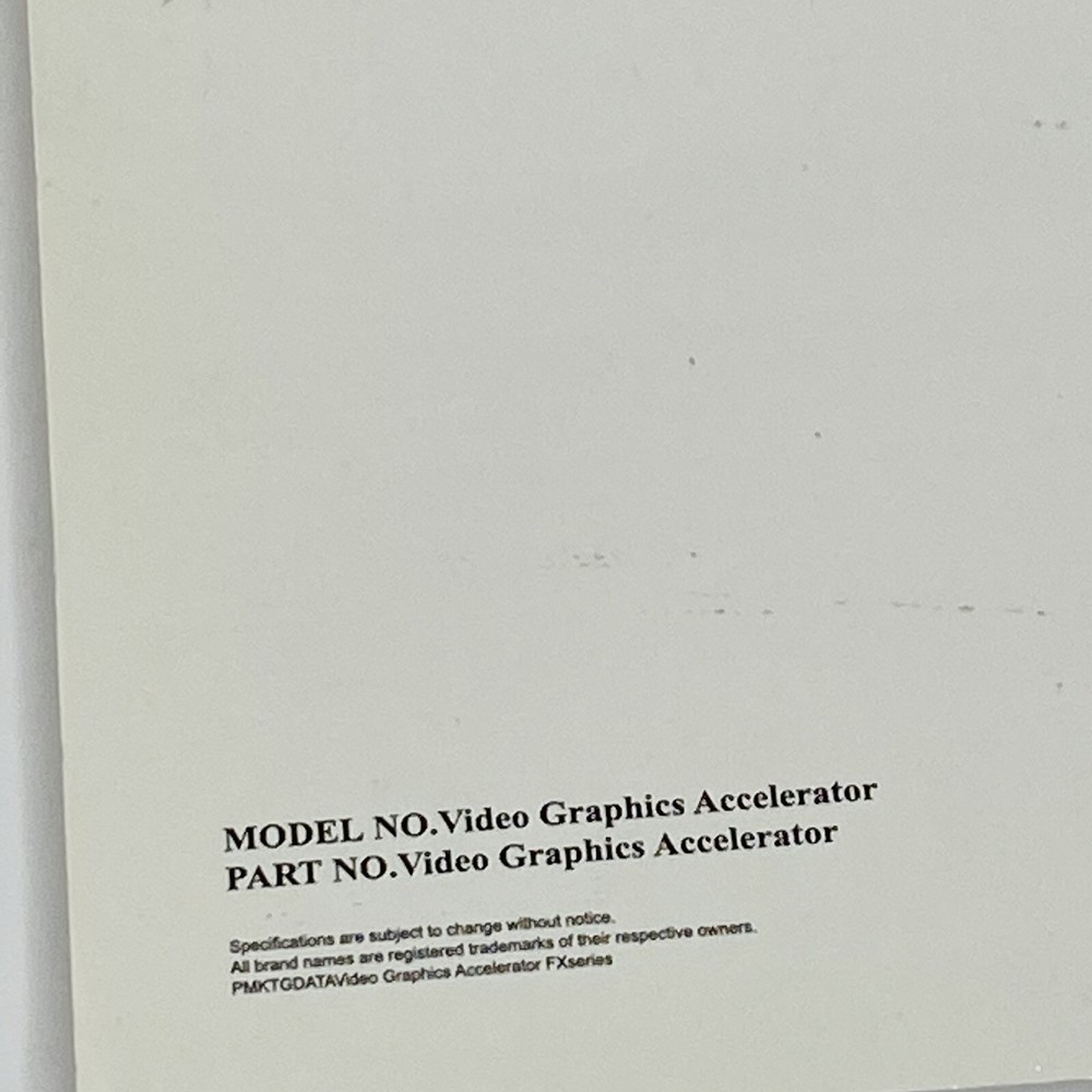 MSI Multimedia Video Graphics Accelerator FX Series Quick Users Guide 5.0 11/03