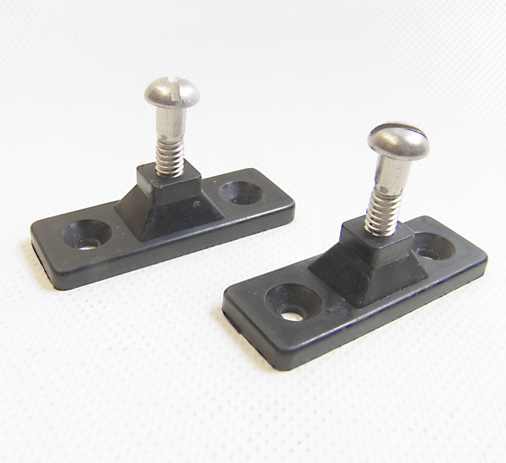 Nylon Side Mount, Black, Bimini, Deck Hardware, 2 Pieces, Free Shipping!