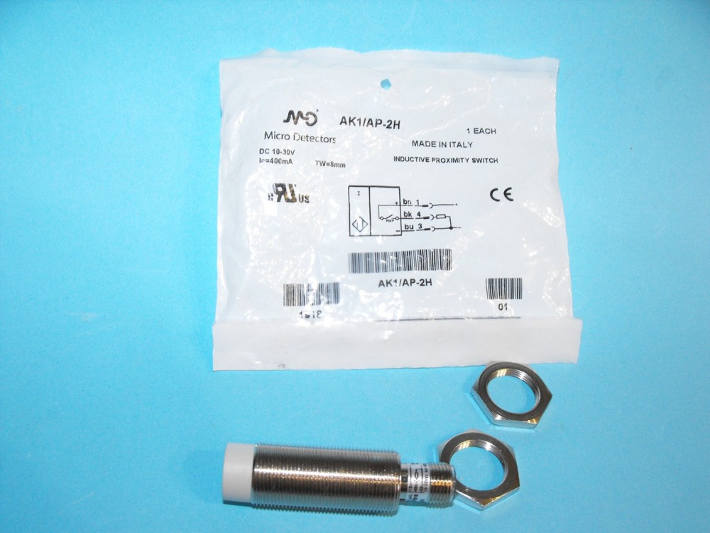 Micro Detectors AK1/AP-2H.Proximity Switch sensor.10-30VDC.NEW