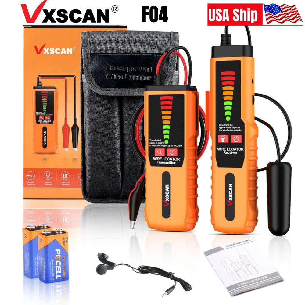 VXSCAN F04 Underground Cable Non-Destructive Locator Wire Tracker Cable Tester