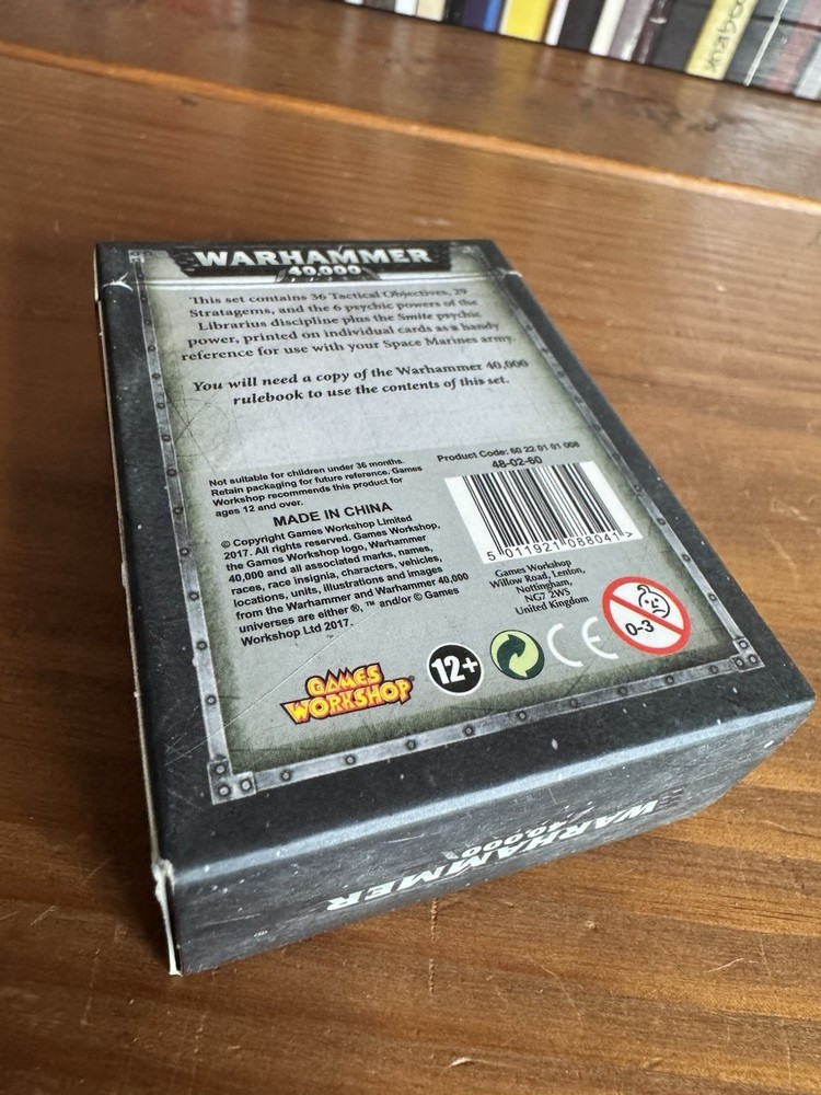 Warhammer 40K Space Marines Datacards Complete Set 8th Ed GW 2017