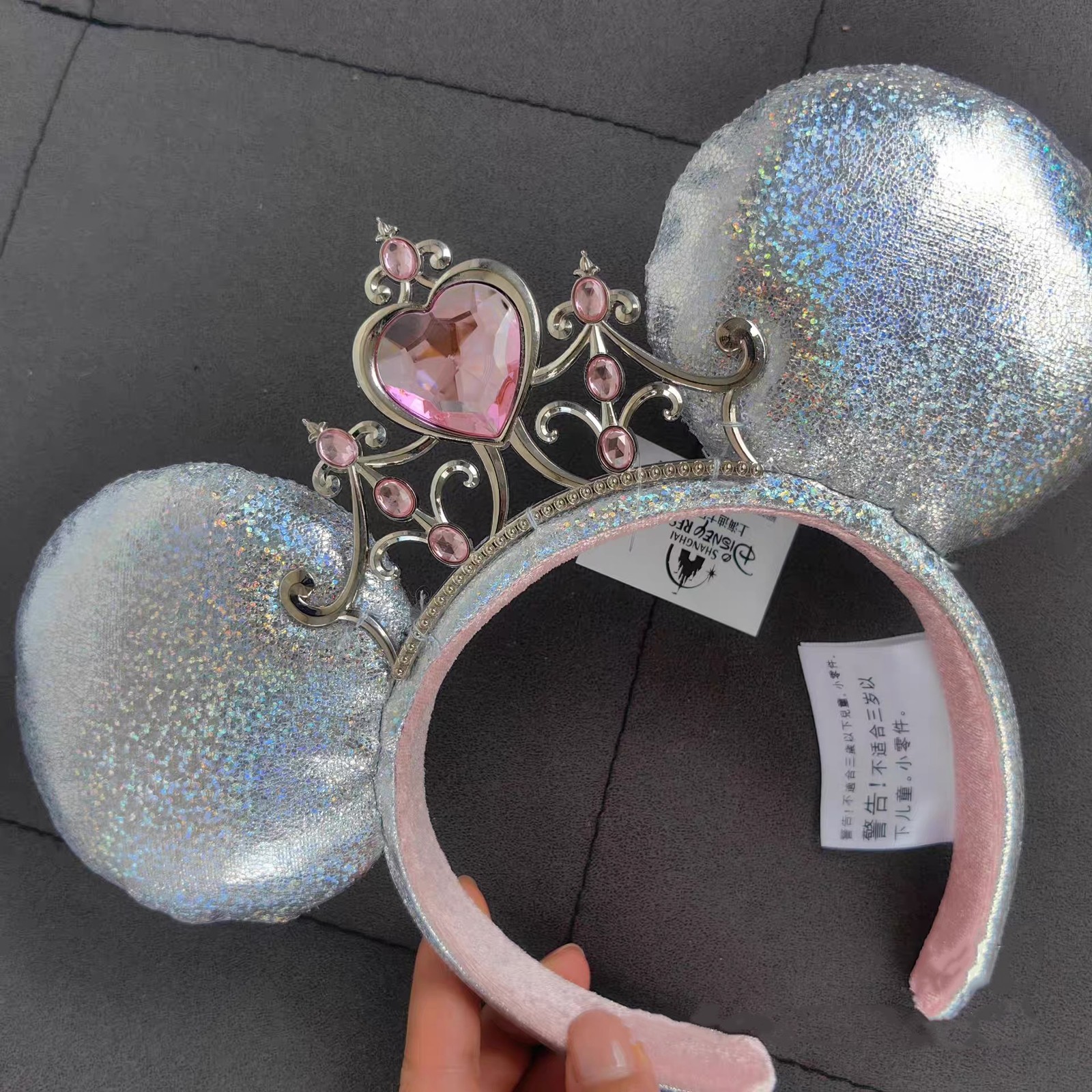 Disney Parks Princess Iridescent Tiara Minnie Mouse Ears Headband 2025 US