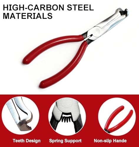 Electrical Disconnect Pliers, Electrical Connector Separator Removal 3 Set Red