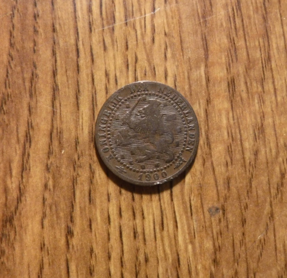 NETHERLANDS 1 CENT 1900 COIN (T81)