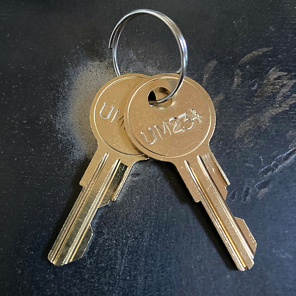 (2) Herman Miller Replacement Keys Cut Key Code UM226 - UM427 -Licensed Locksmth